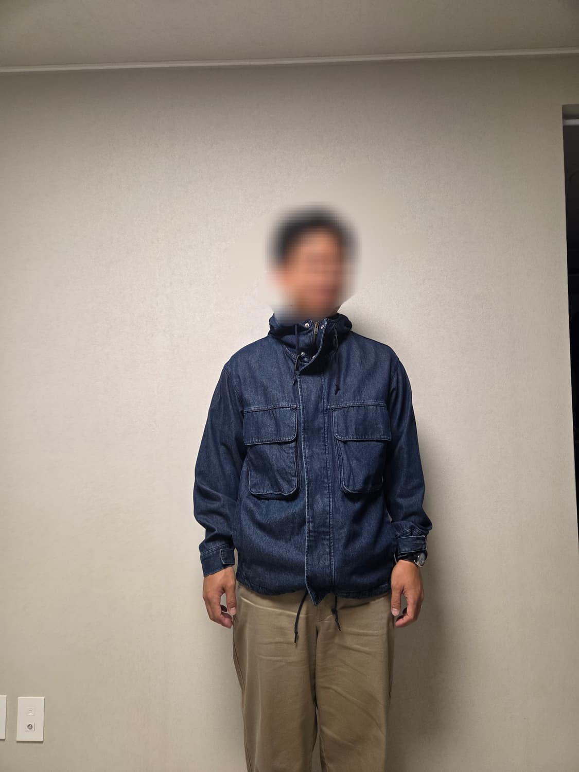 GU 데님 후드 자켓 M 상품이미지3