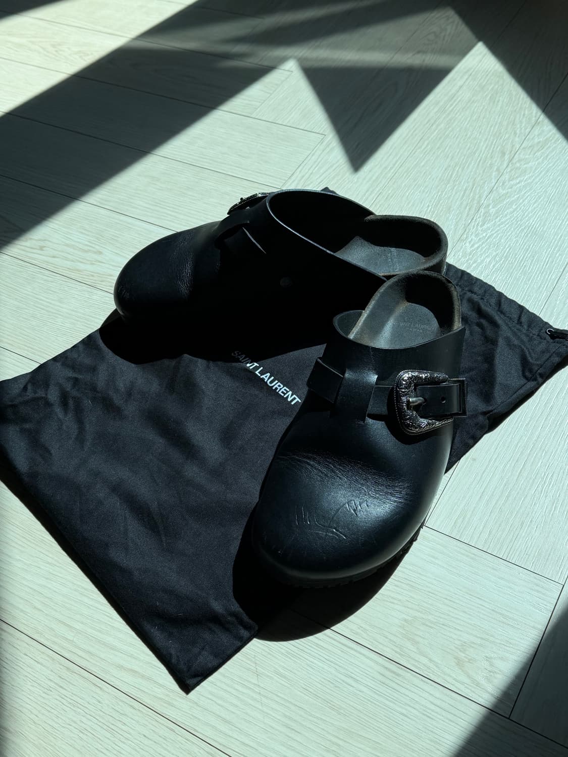 생로랑 지미 클로그 뮬 슬리퍼 상품이미지1