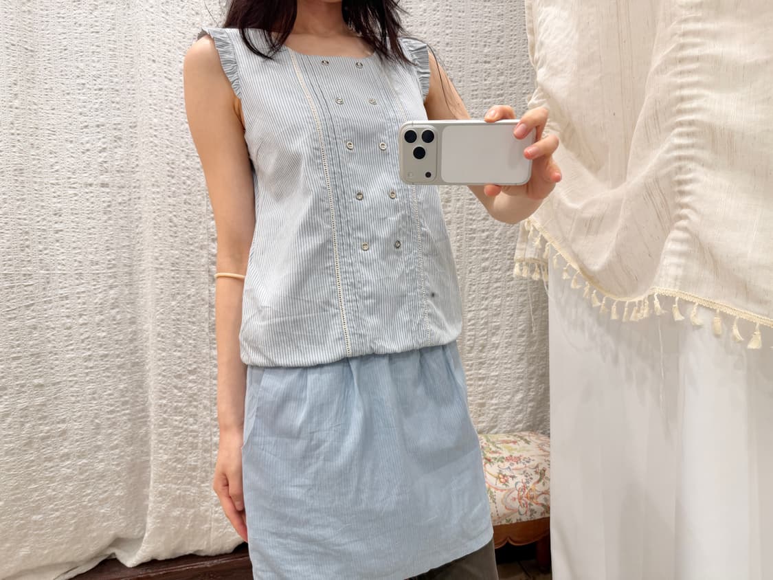 Cloud Stripe Tunic Dress 상품이미지4