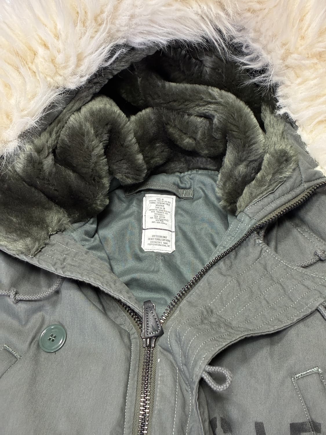 미군 N-3B 파카 상품이미지3