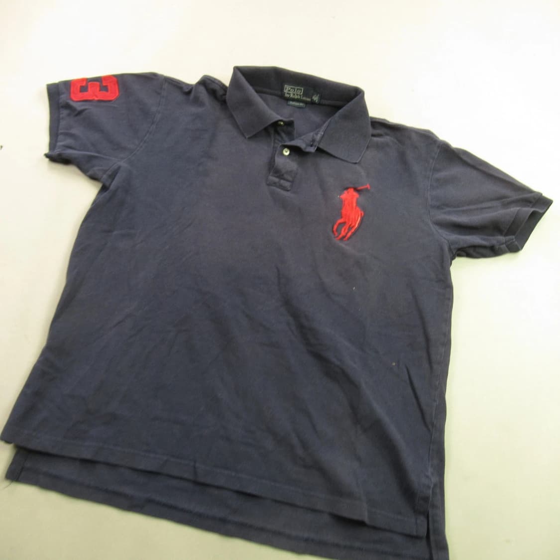 폴로 랄프로렌 빅포니 반팔 카라티 네이비 레드 상품이미지2