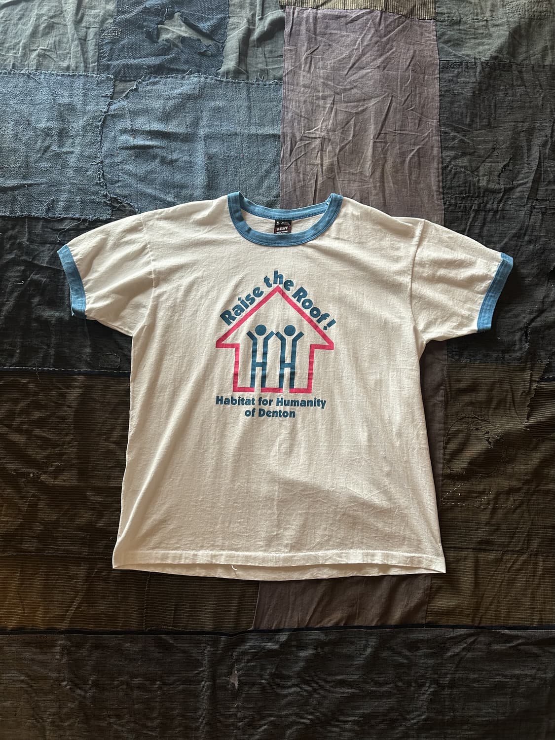 90s USA Fruit of the loom RInger T Shirt 상품이미지1