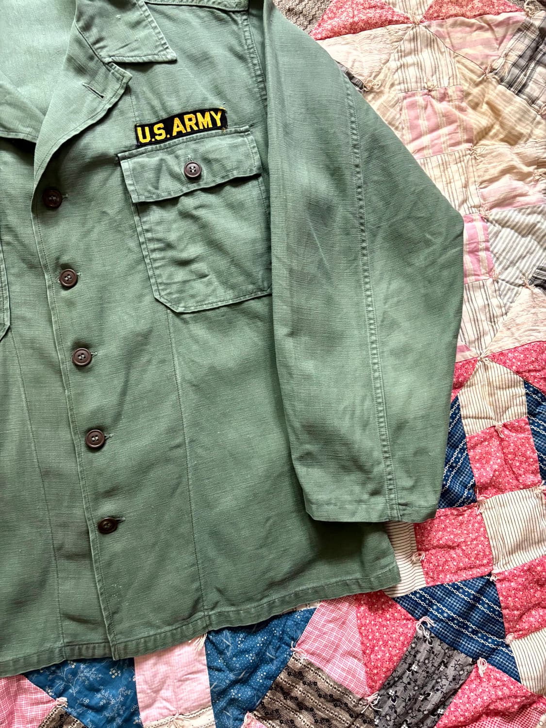 60's 미군 OG 107 퍼티그 셔츠 100~105 상품이미지4
