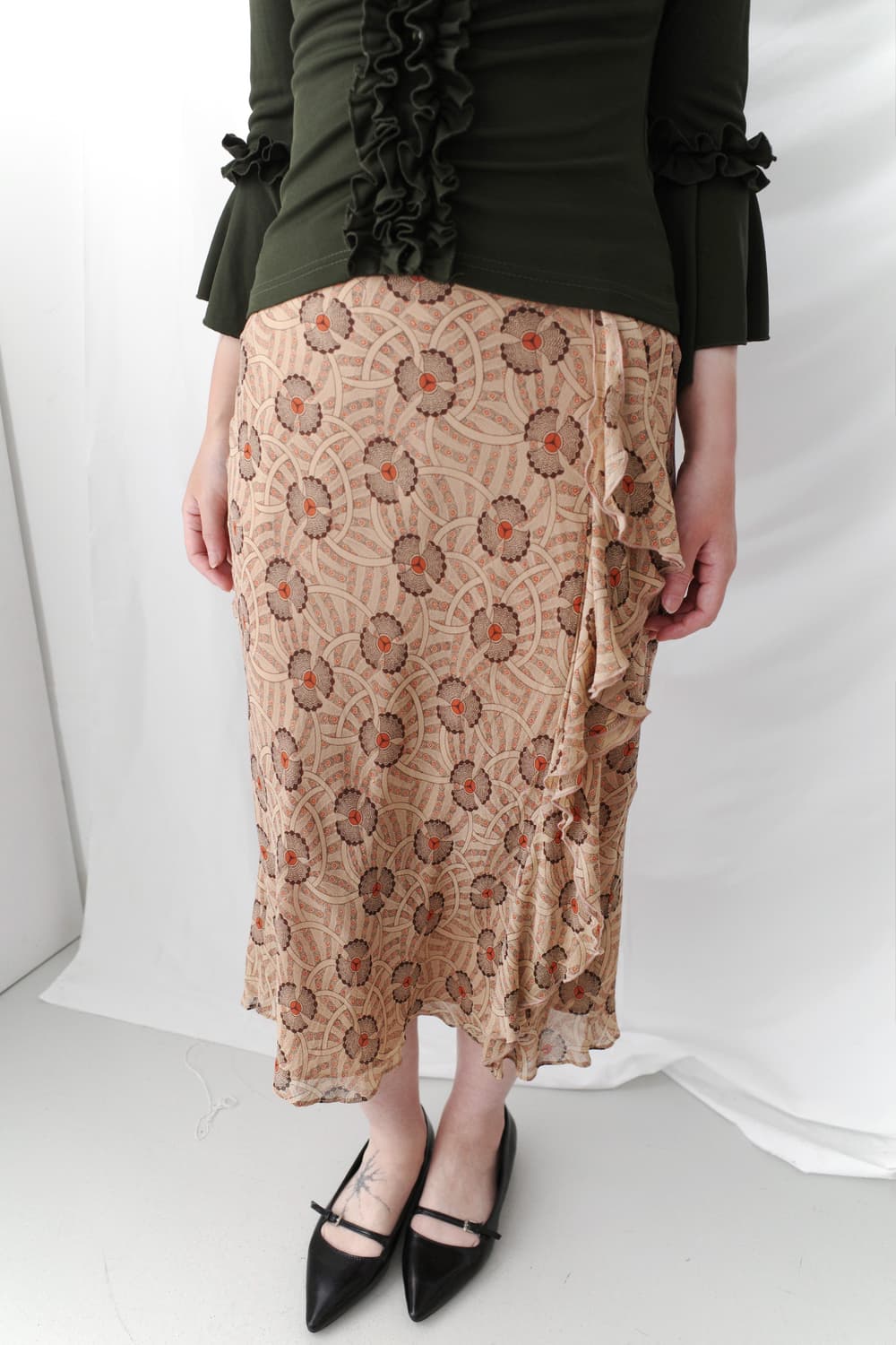 ethnic frill skirt 상품이미지6