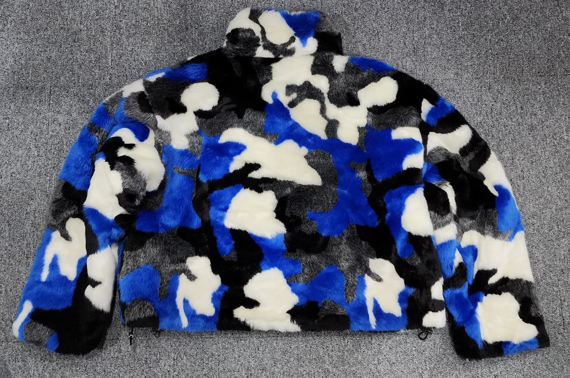 립합 블루 밀리 카모플라쥬 퍼 자켓 상품이미지2