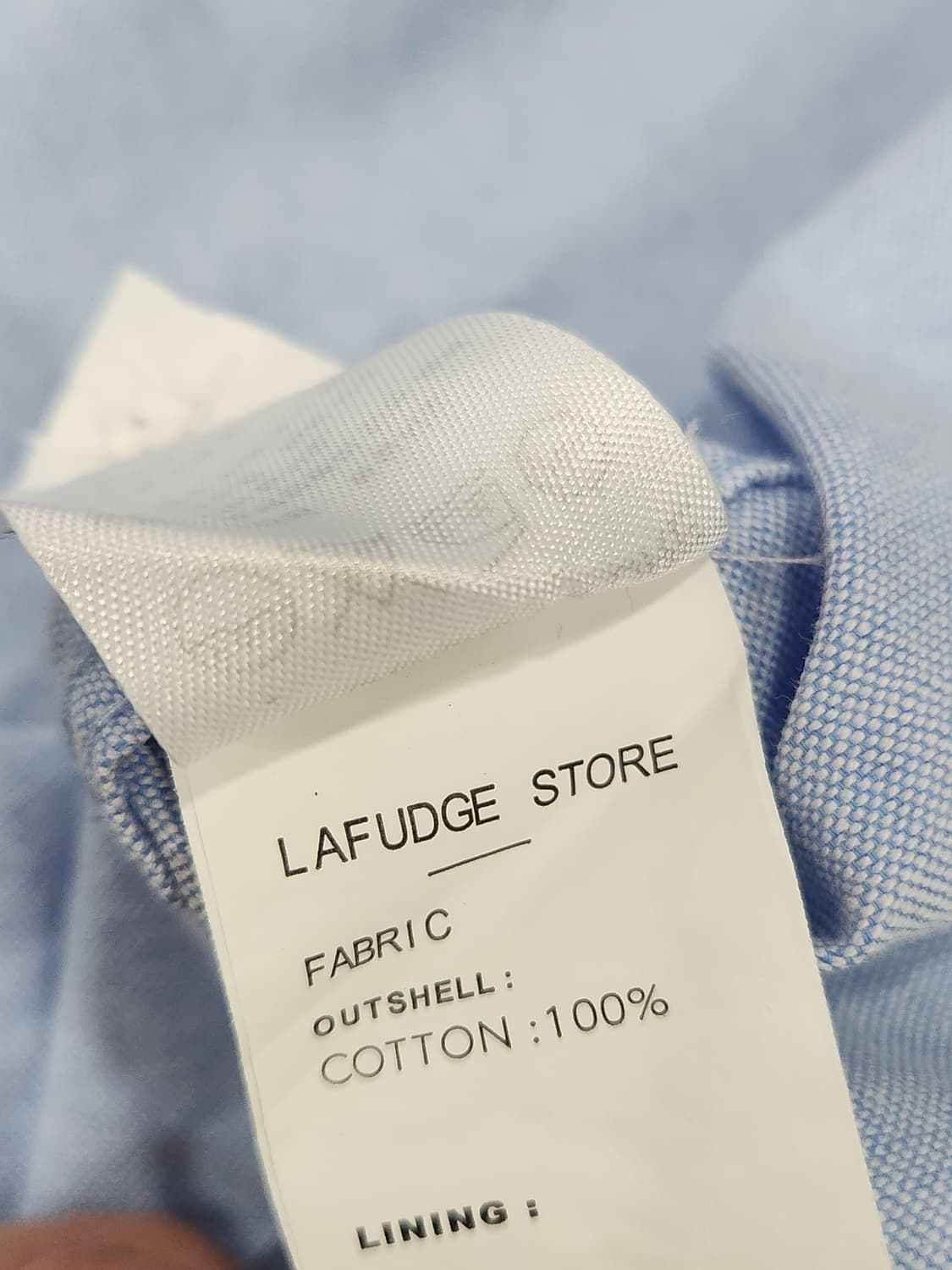 [M] 라퍼지 스토어 아워맨 코튼 오버핏 셔츠 스카이블루 상품이미지5