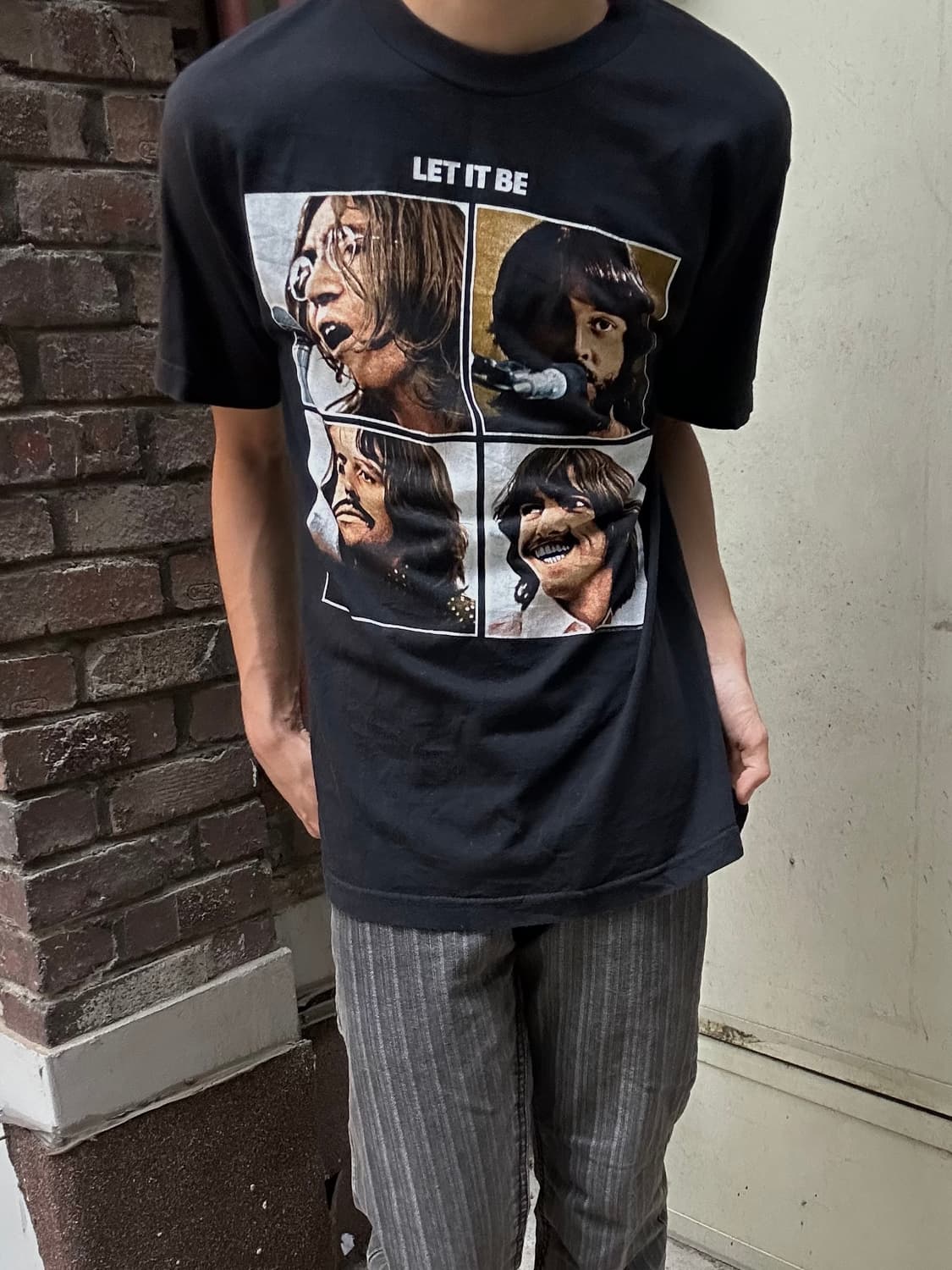 *rare* 2004 Beatles Black Print T-shirt 상품이미지1