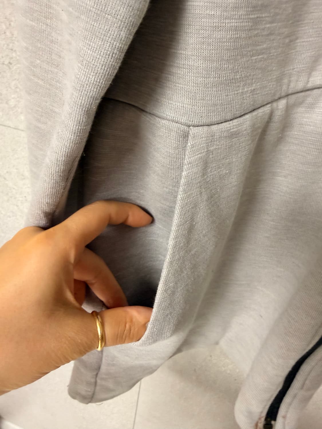 아디다스 후드 집업 져지 그레이 상품이미지3