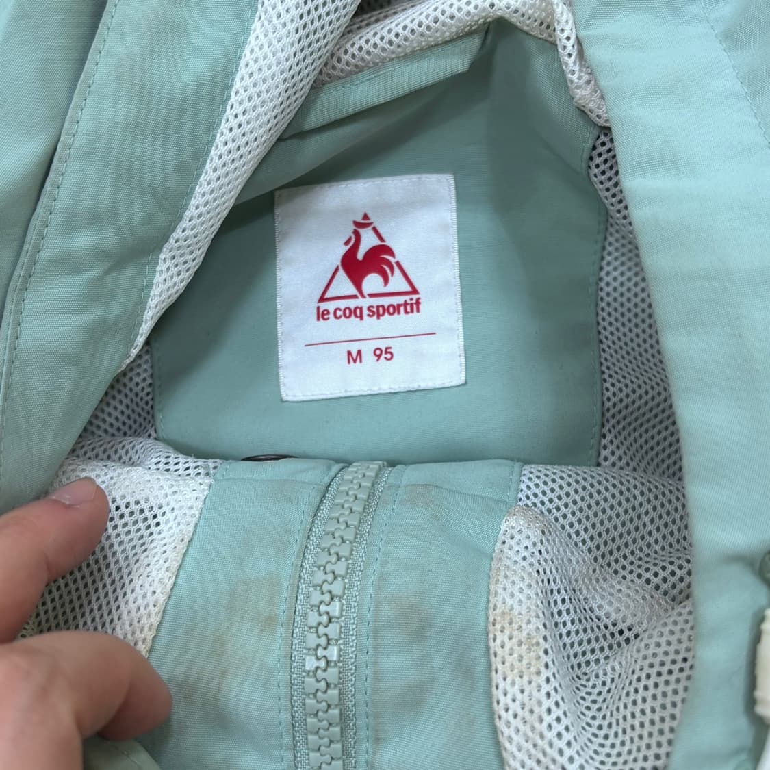 M 르꼬끄 남성 배색 바람막이 자켓 (오염확인) 0601E2 상품이미지3