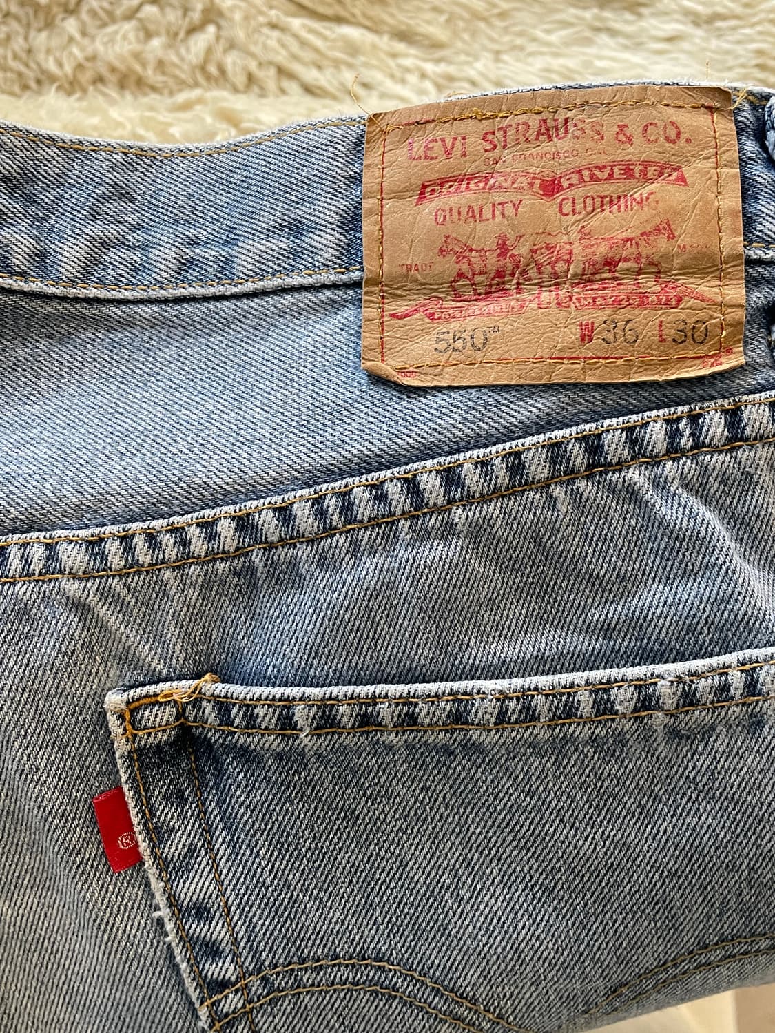 리바이스550 연청 데님팬츠 상품이미지3