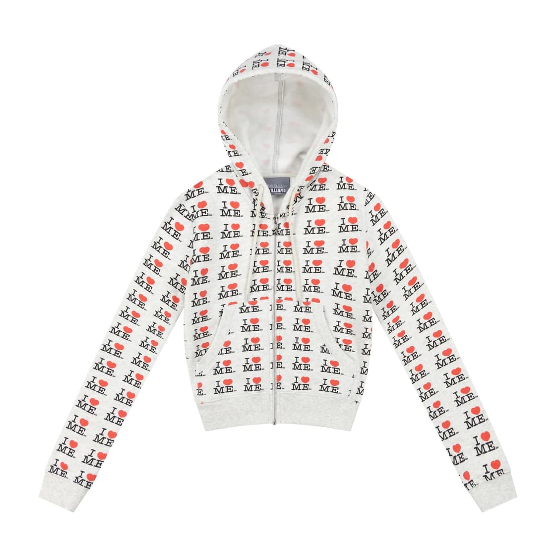 애슐리윌리엄즈 I❤️ME 슬림 후드집업 상품이미지1