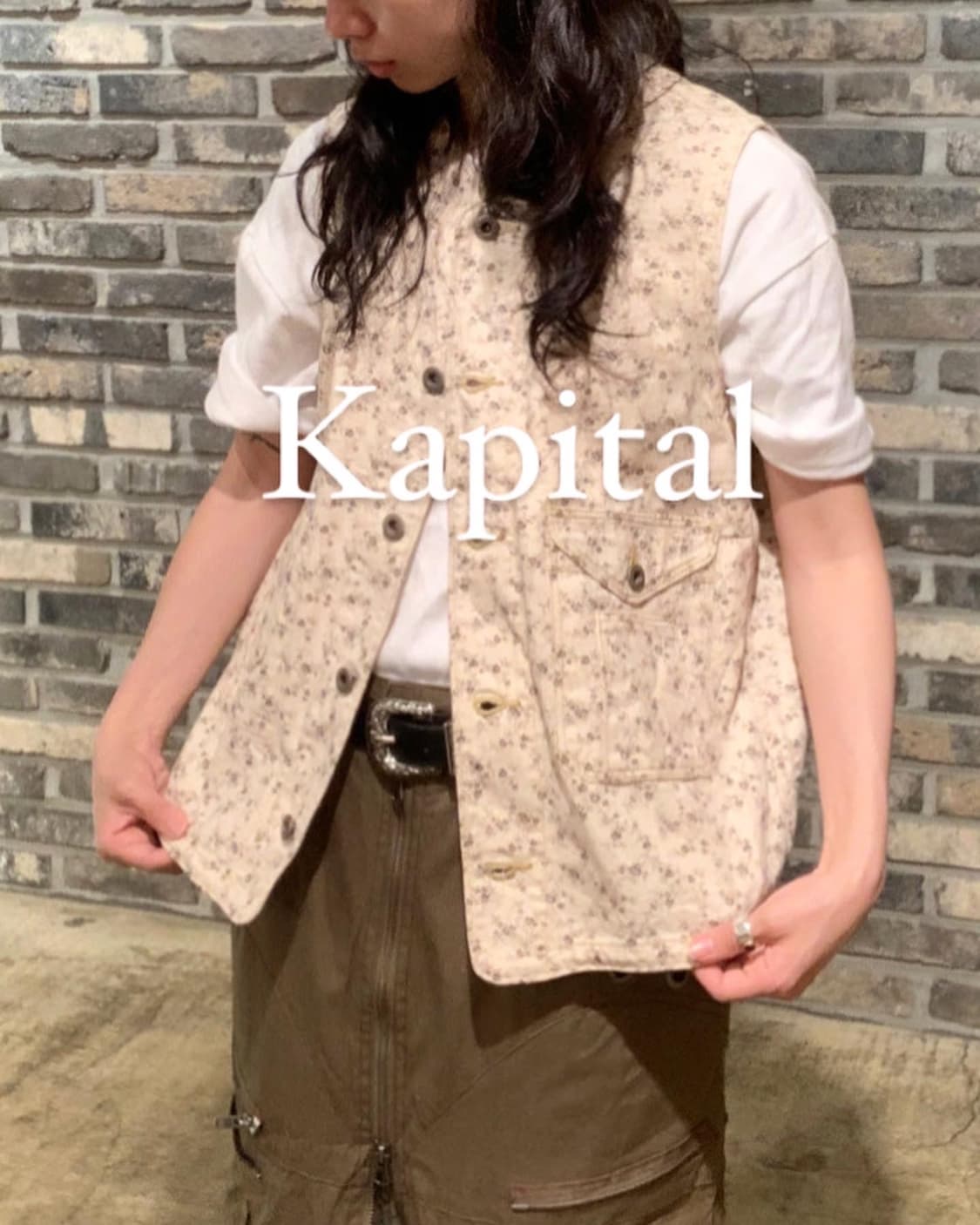 캐피탈 코튼 플라워 패턴 베스트 상품이미지1