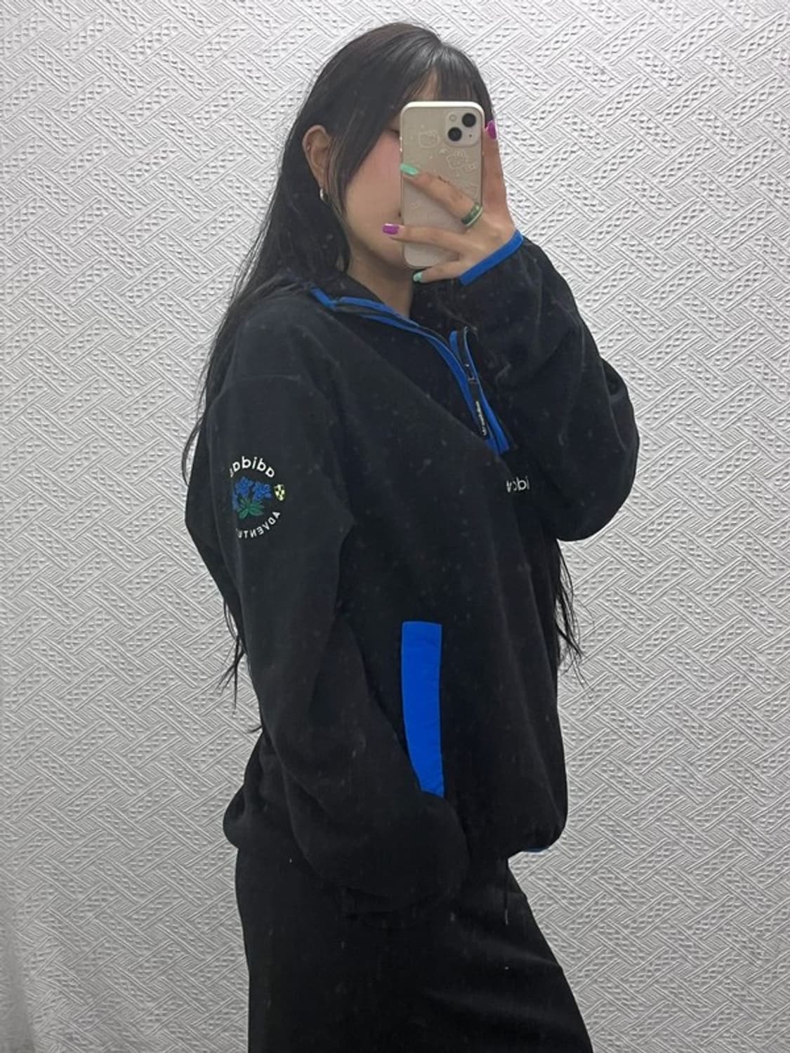 아디다스 슈퍼스타 어드벤처 반집업 플리스 맨투맨 XL C07097 상품이미지1