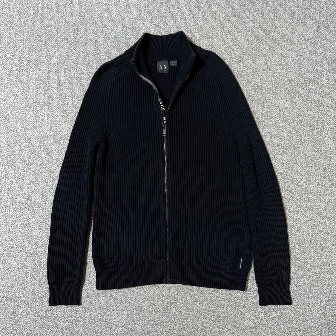 알마니 골지 니트 집업 남성용 상품이미지1