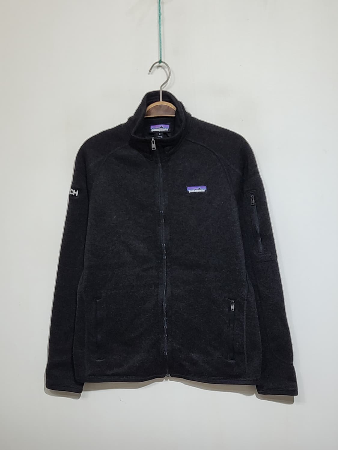 (S) 파타고니아 플리스 점퍼 블랙 후리스 자켓 아웃도어  상품이미지1