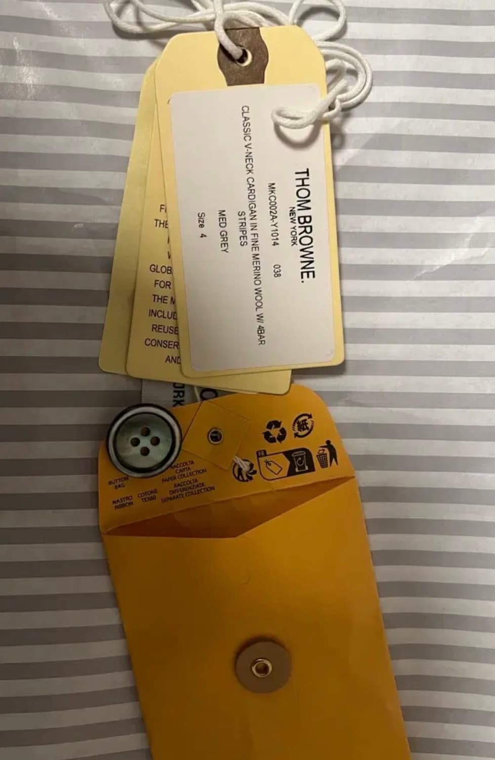 톰브라운메리노울 가디건 상품이미지6