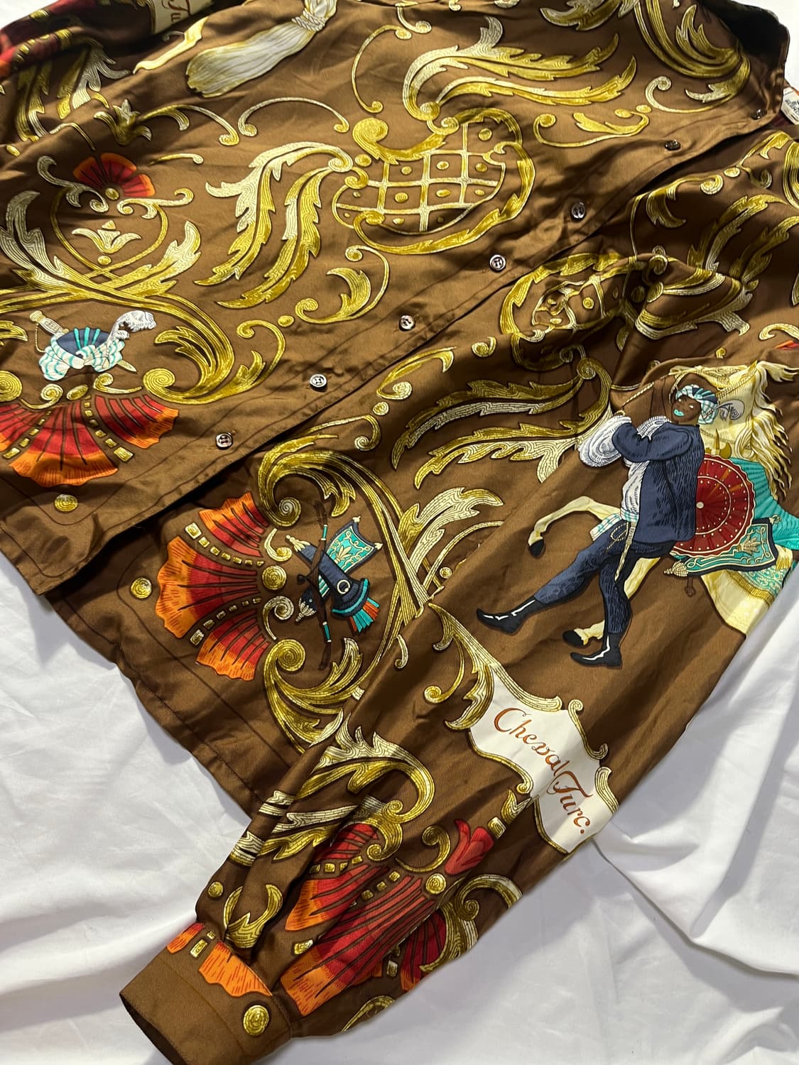 에르메스 바로크 패턴 실크 셔츠 상품이미지3