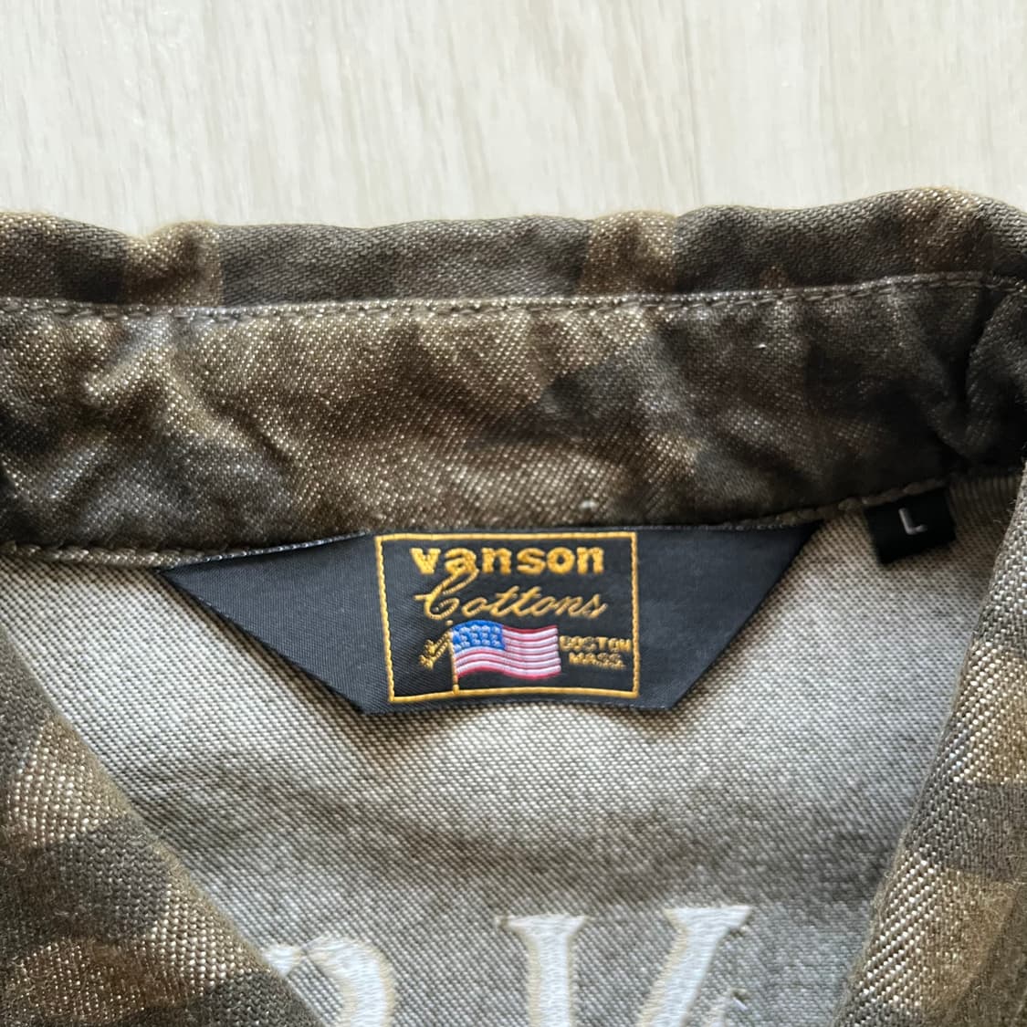 Vanson Leathers . 밴슨 스컬카모 셔츠 상품이미지5