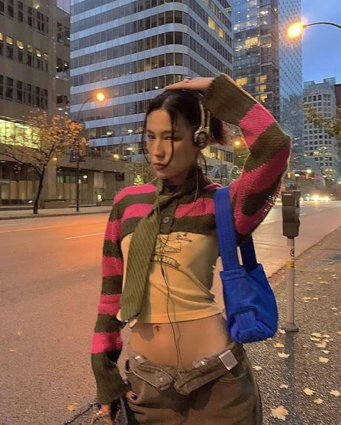 돌스킬 delia*s 스트라이프 니트 가디건 상품이미지2