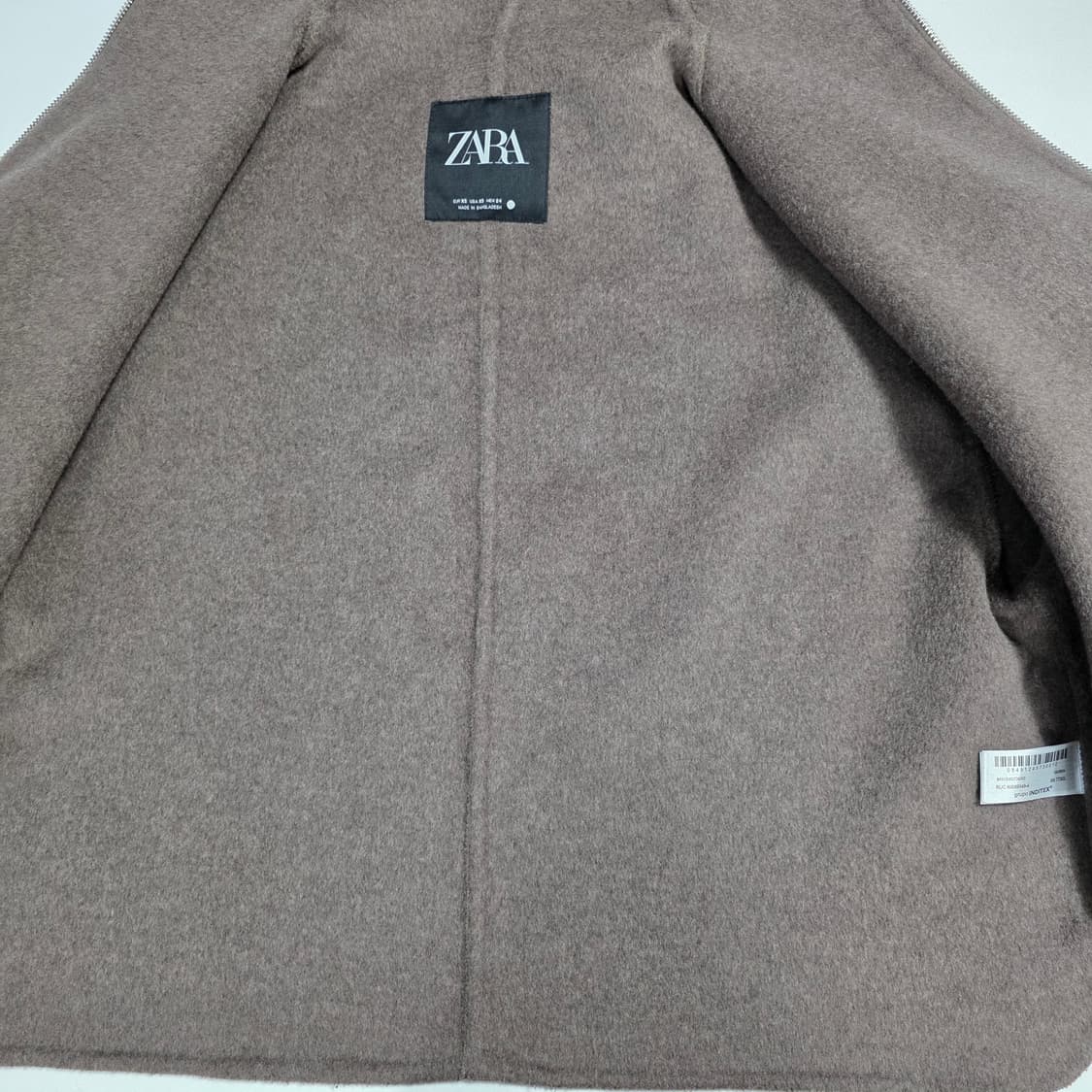 1771 자라(ZARA) 울 혼방 스탠드넥 하이넥 집업 자켓 XS (84 상품이미지6