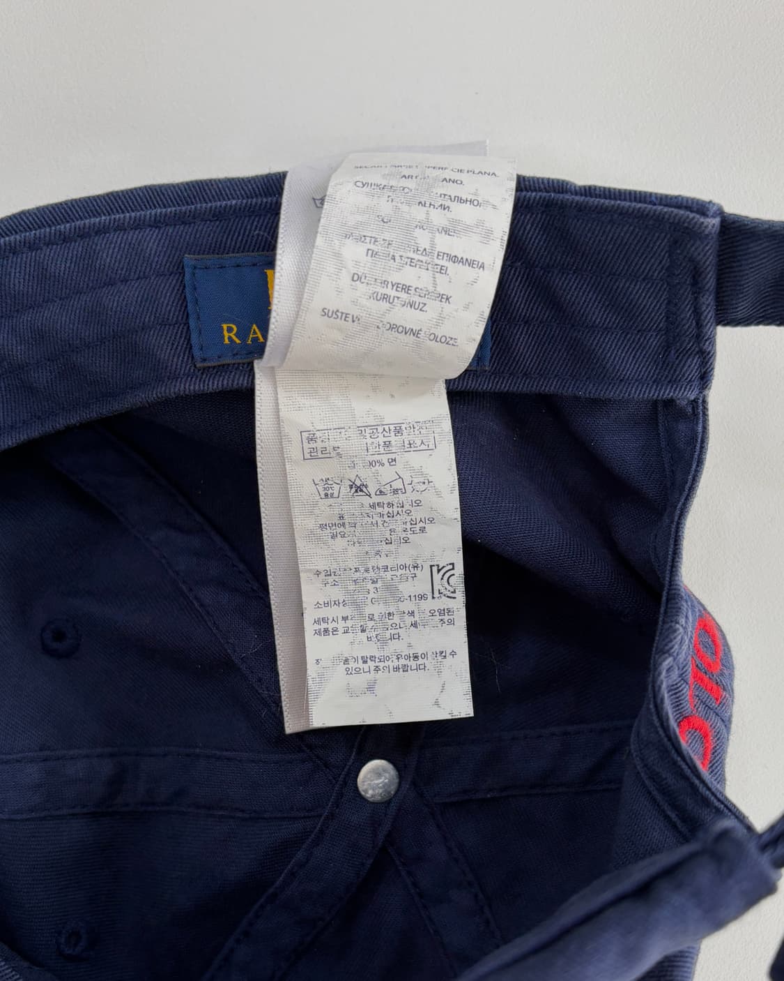 폴로 랄프로렌 클래식 코튼 치노 볼캡 네이비 상품이미지9