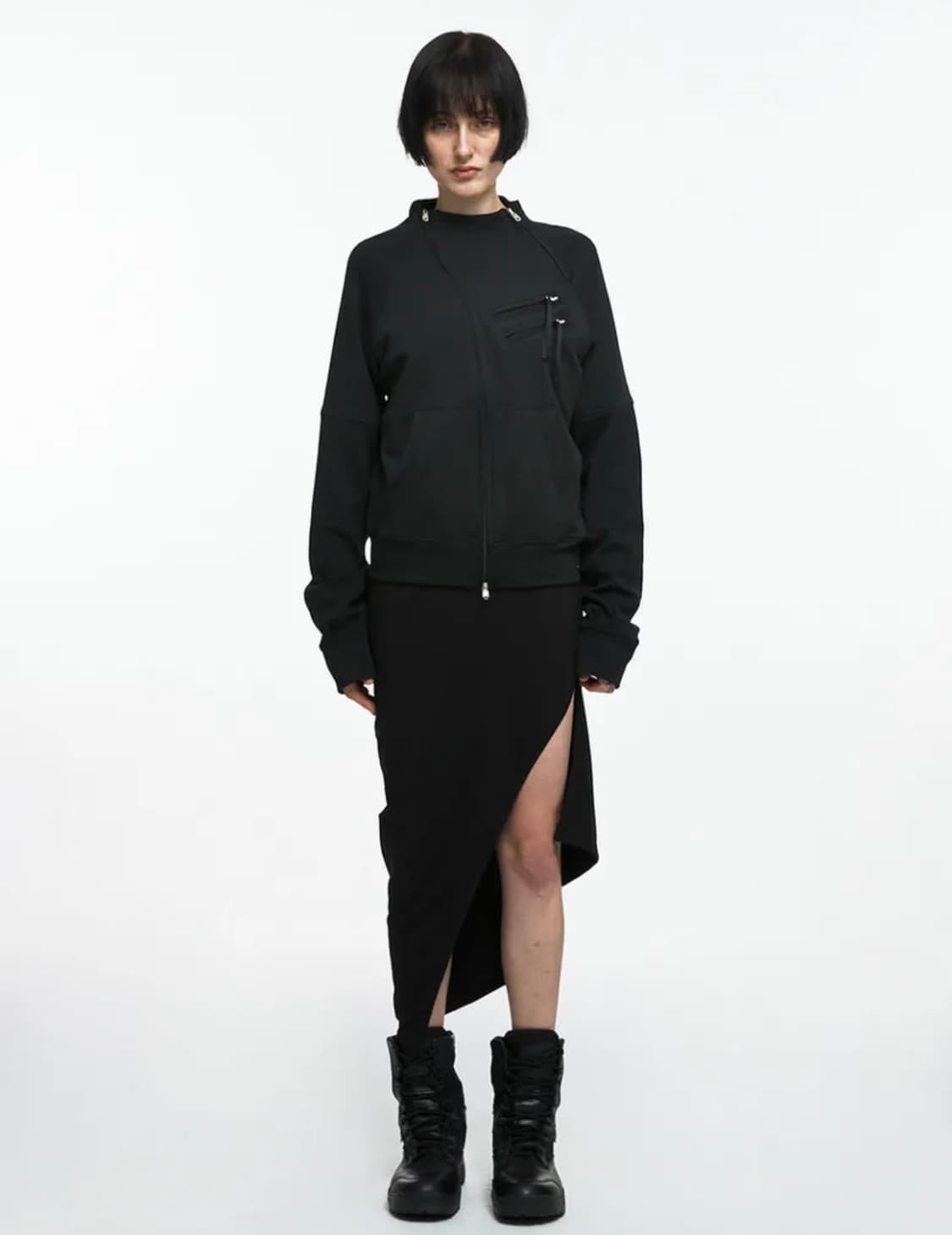 nache ZIP DETAIL TRACK JERSEY bk 상품이미지1