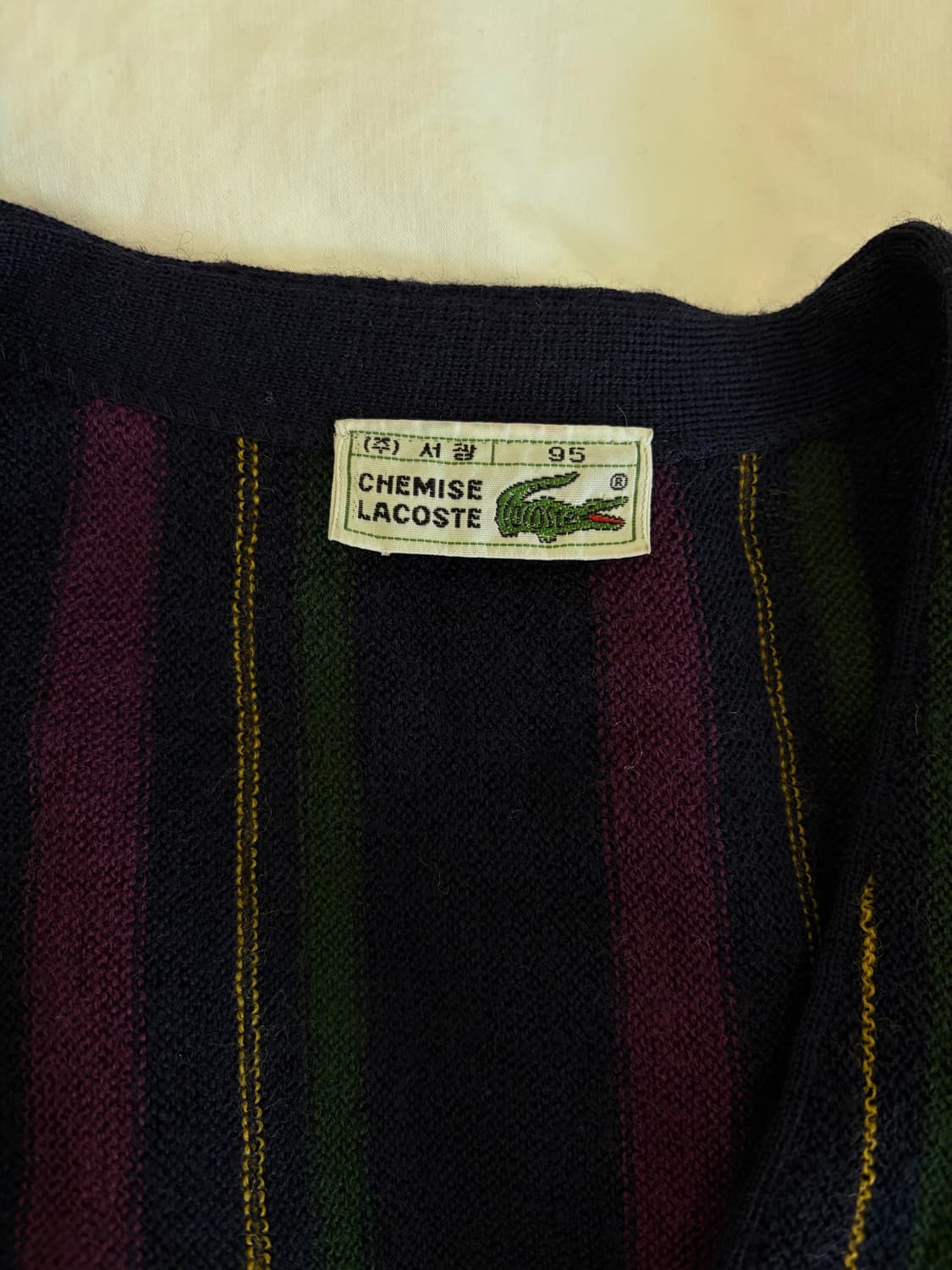 라코스테 울100 가디건 사이즈 95 상품이미지3