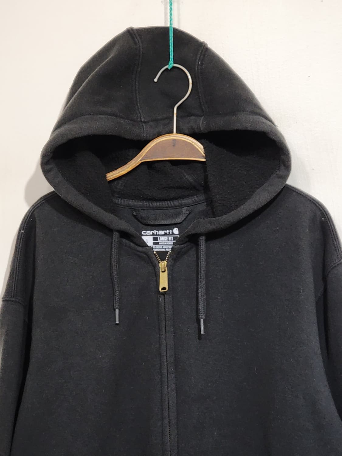 (XXL) 칼하트 후드집업 블랙 기모 빅사이즈 티셔츠 아메카지  상품이미지2