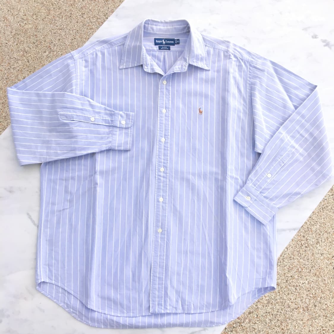 소라 스트라이프 옥스포드 셔츠 남자 115 120 상품이미지3