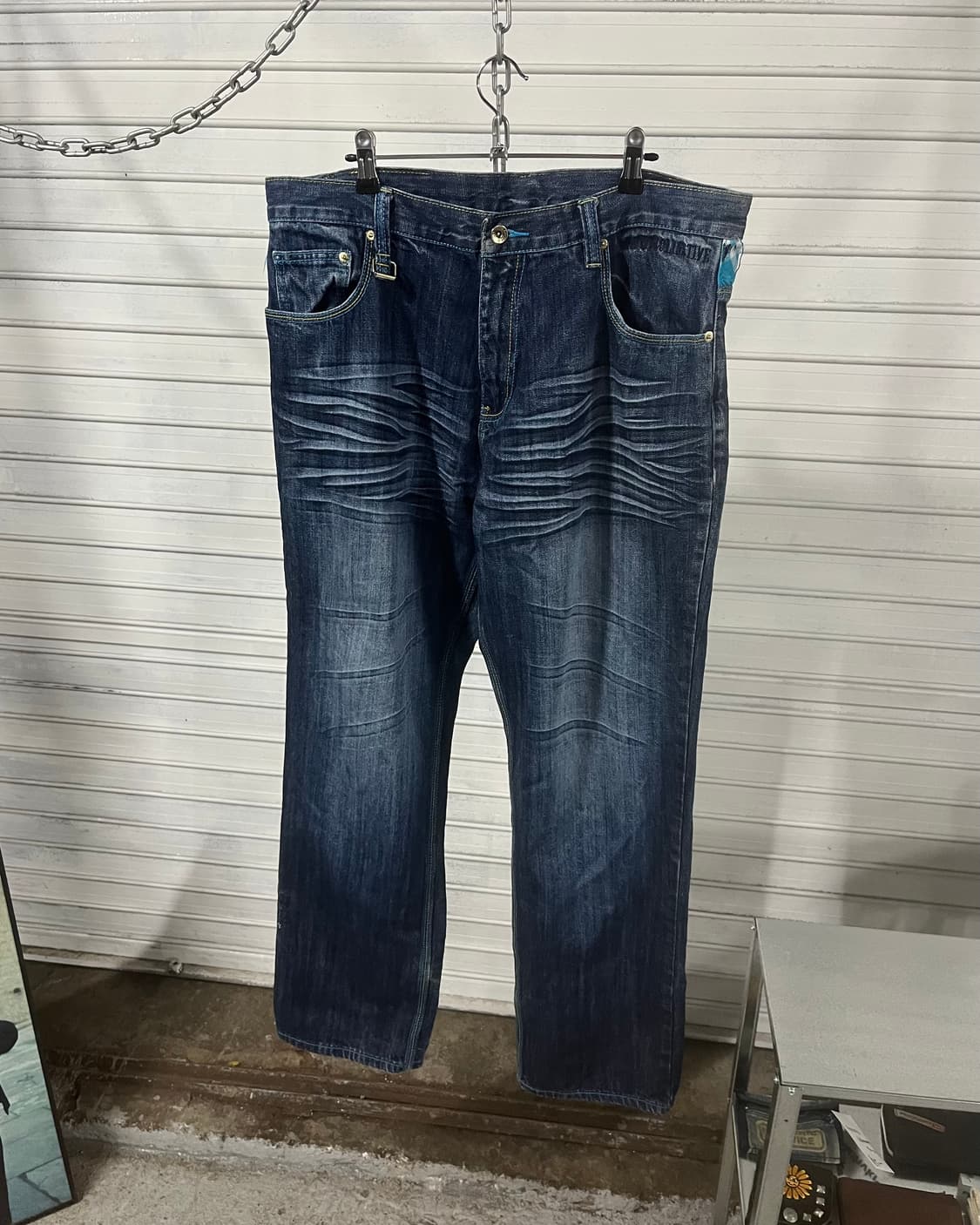 vtg cinch back baggy jean 상품이미지4