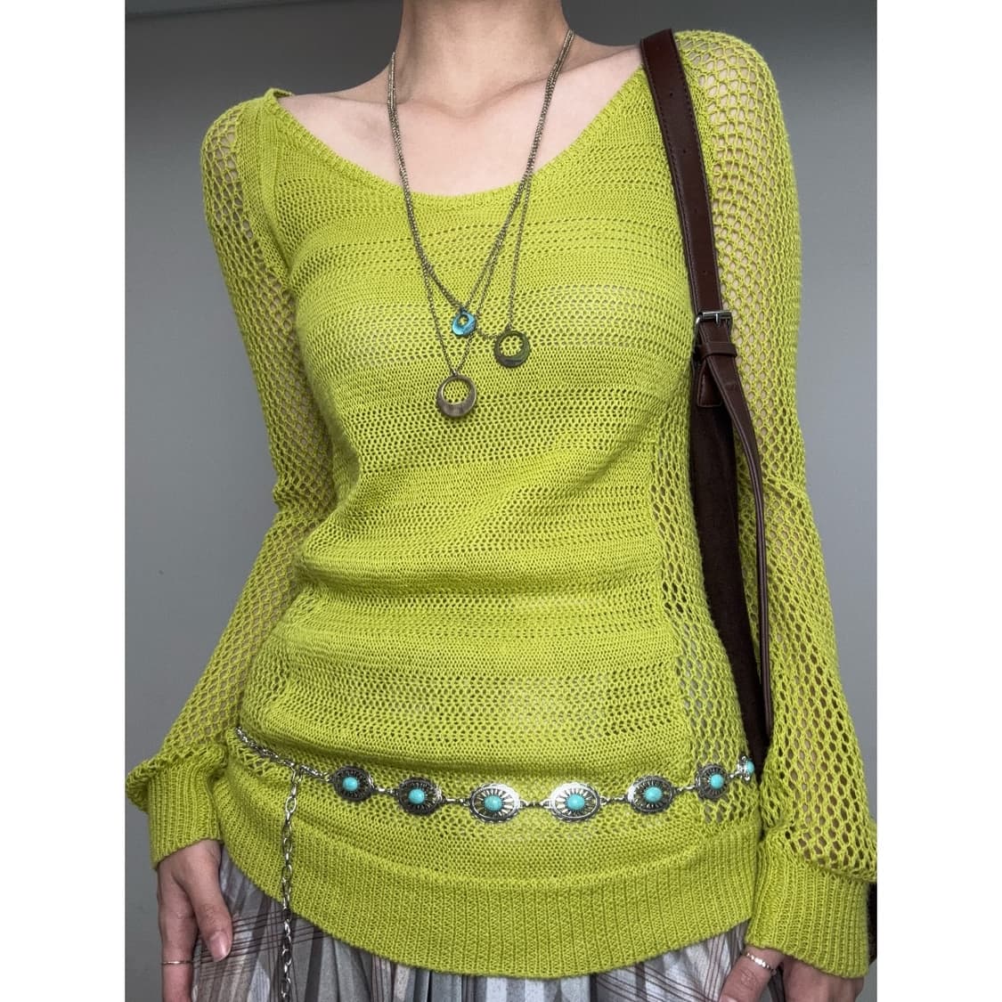 빈티지 네온 니트 상품이미지1