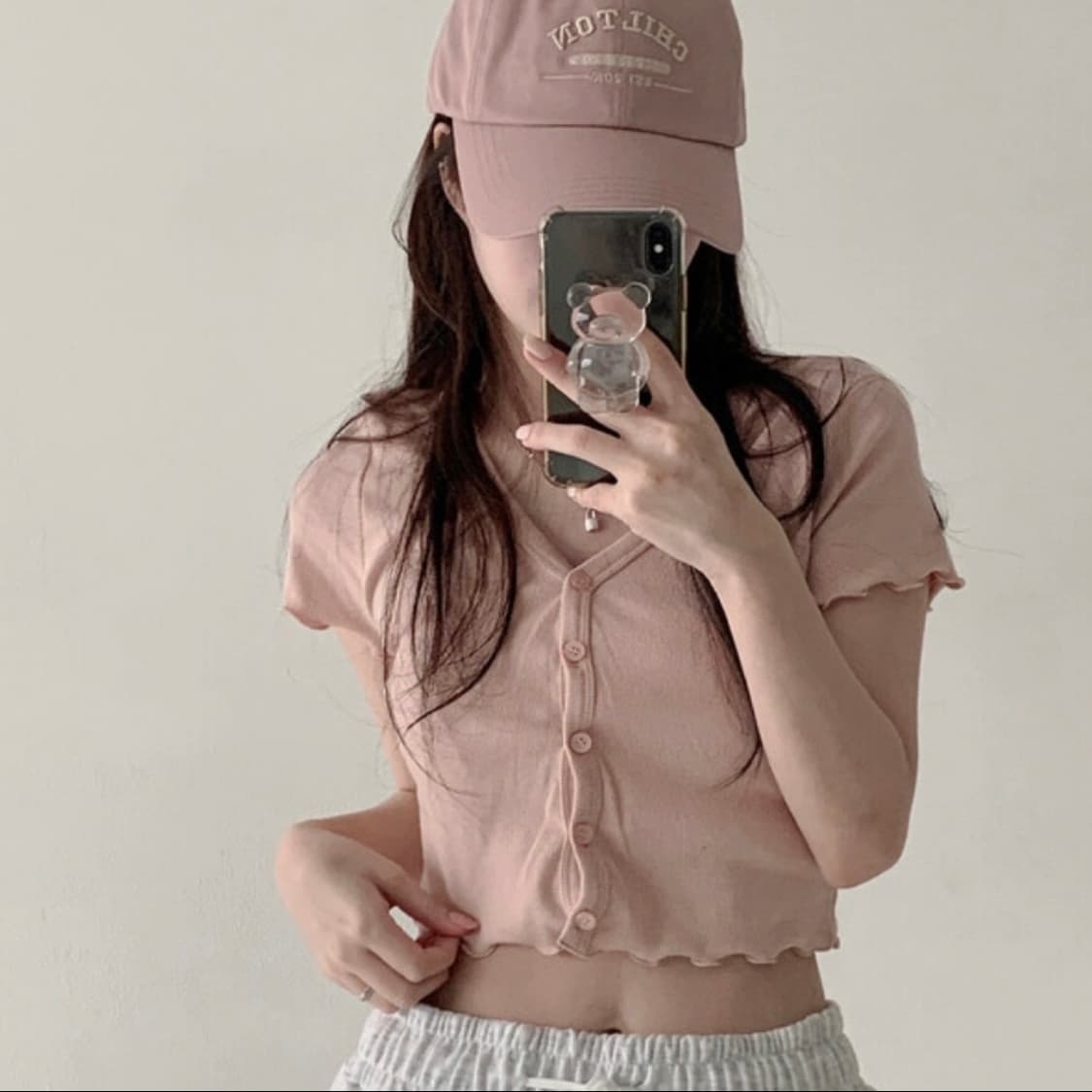 프릴 크롭 반팔 가디건 상품이미지2