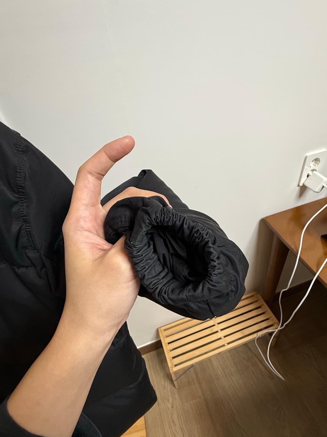 낫띵리튼 패딩코트 Botti down half jacket (Black) 상품이미지3