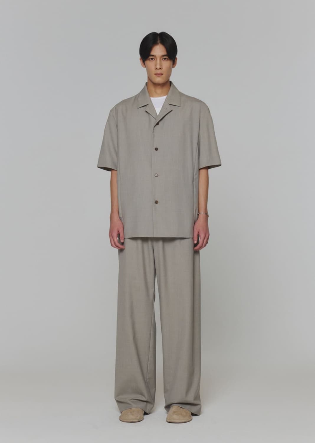 아모멘토 25ss 울 버튼 업 셔츠 자켓 M 상품이미지3