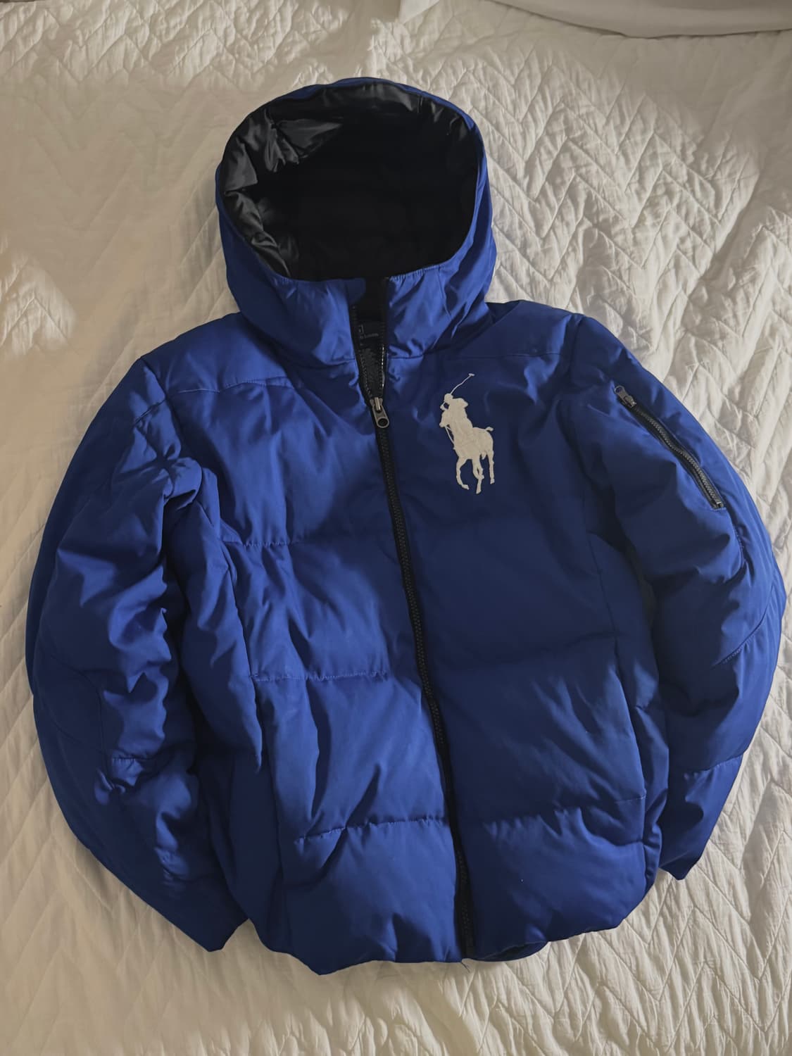 폴로 빅포니 패딩 블루  상품이미지1