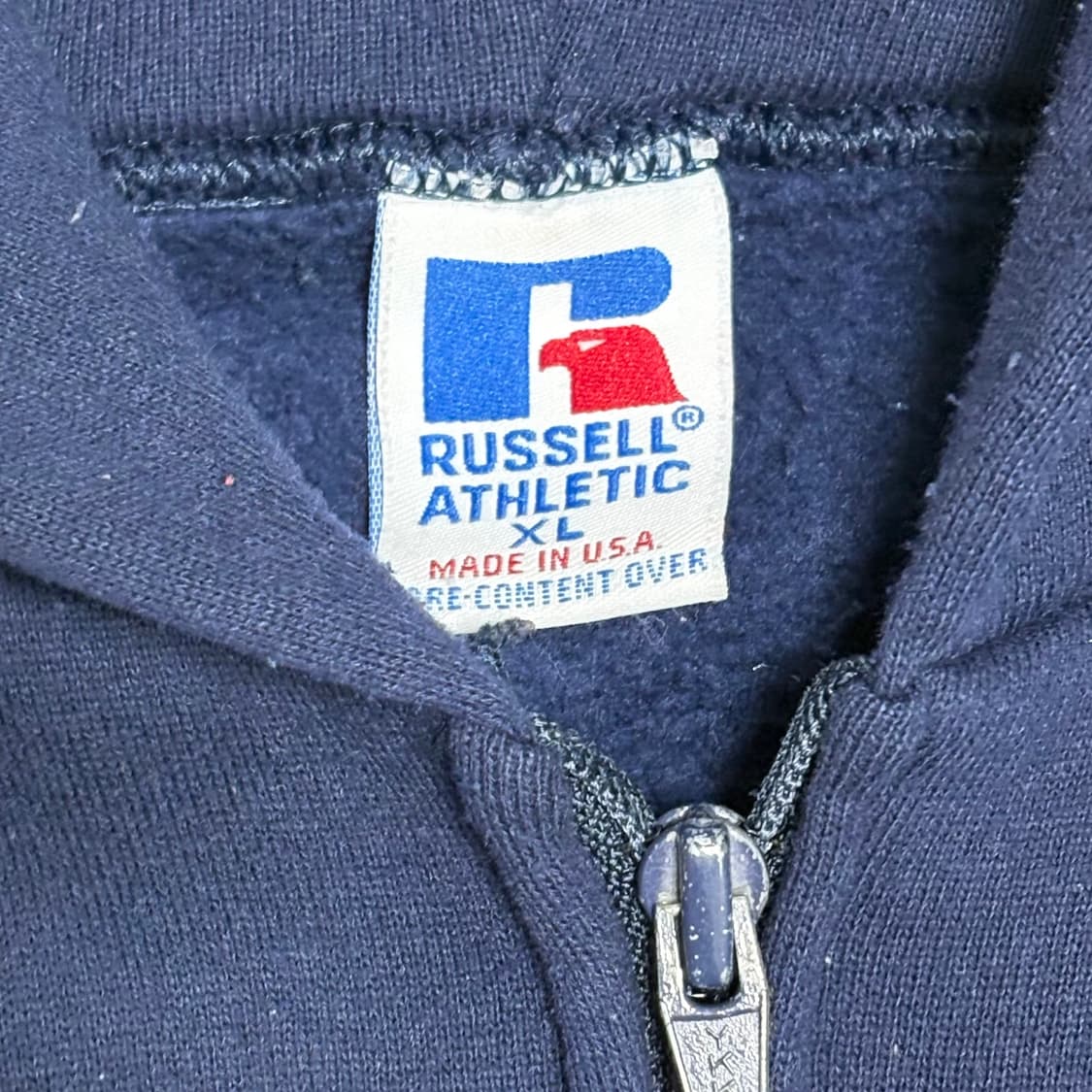 🇺🇸 90s 러셀 후드집업 네이비 상품이미지5