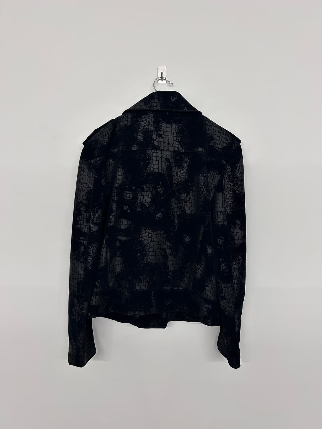 파이톤 패턴 라이더 자켓 상품이미지5