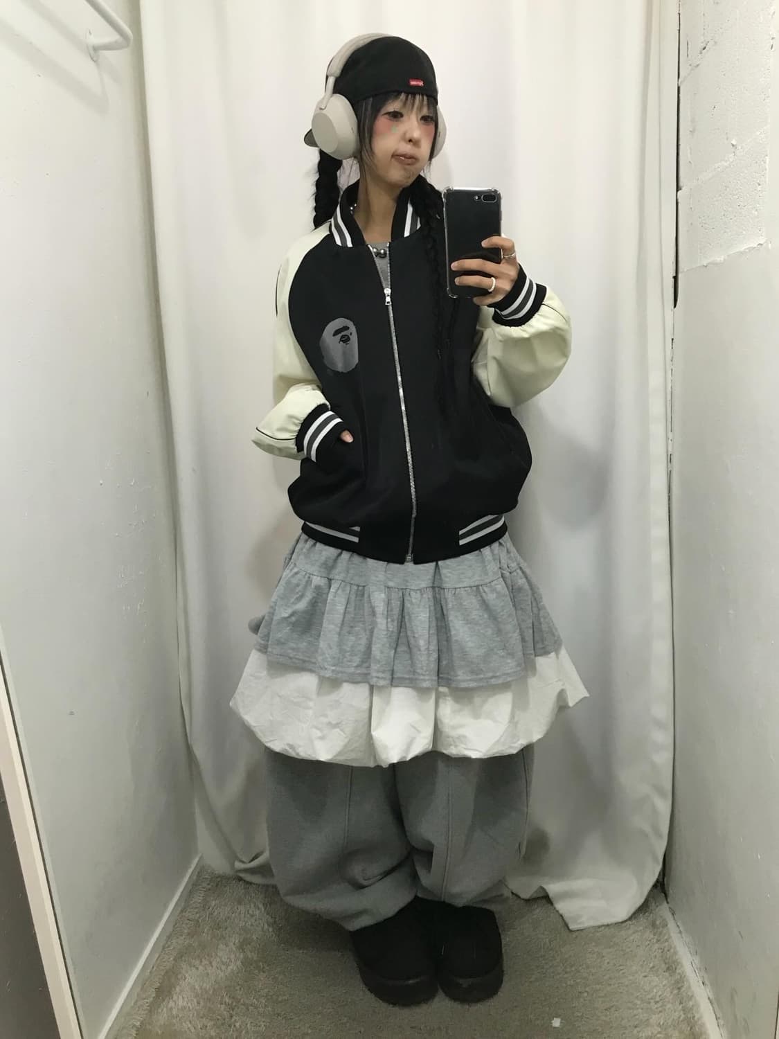 00s Bape Saru Varsity Jacket 상품이미지5