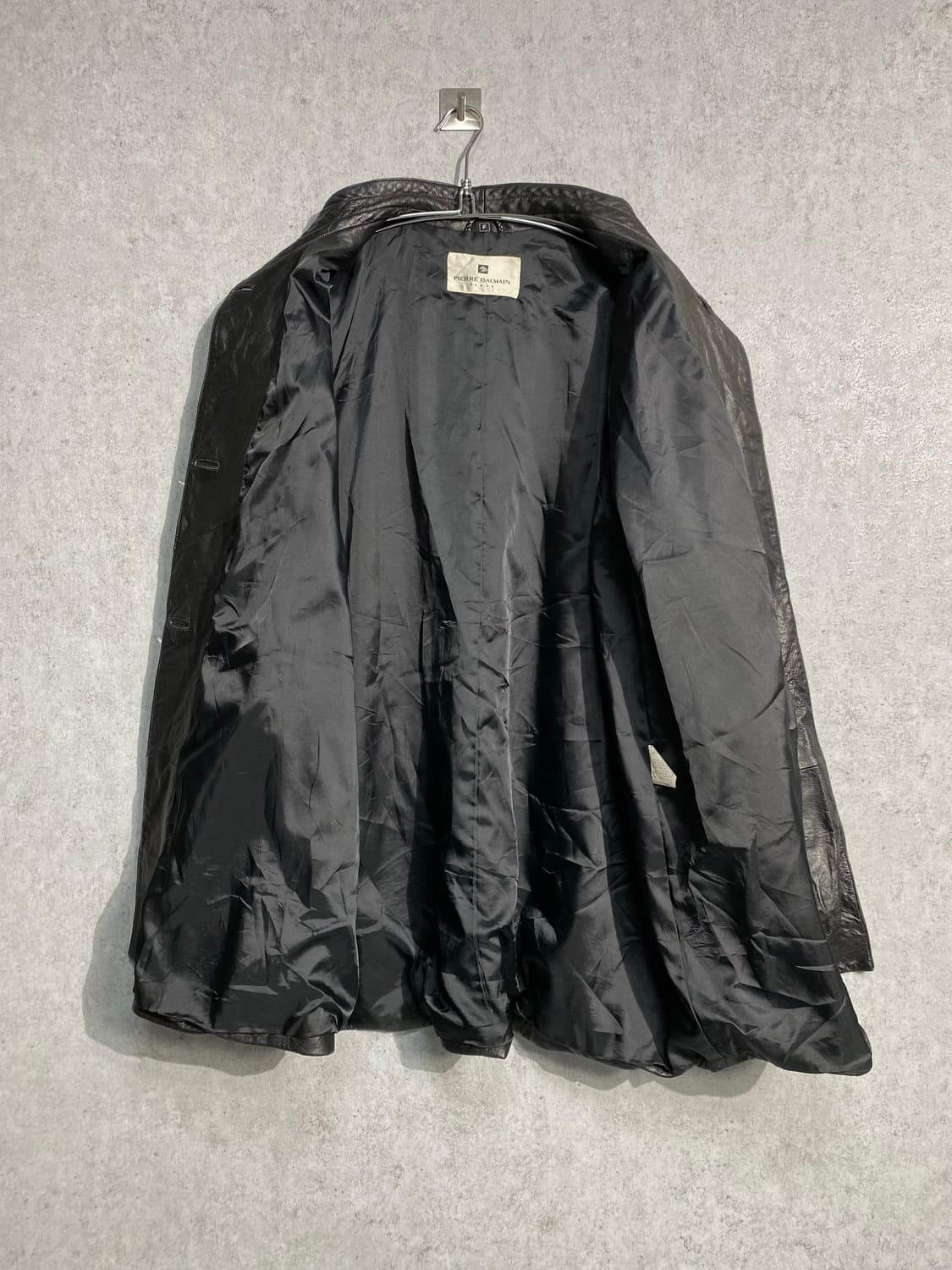 [F] 90s Pierre Balmain 발망 양가죽 레더코트 상품이미지6