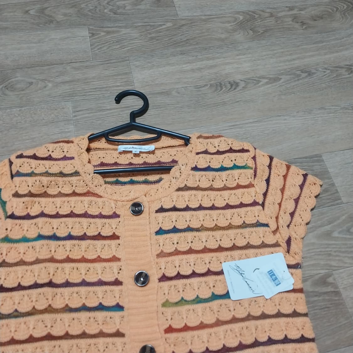 미사용 니트 가디건 여성 프리 일본판  상품이미지6