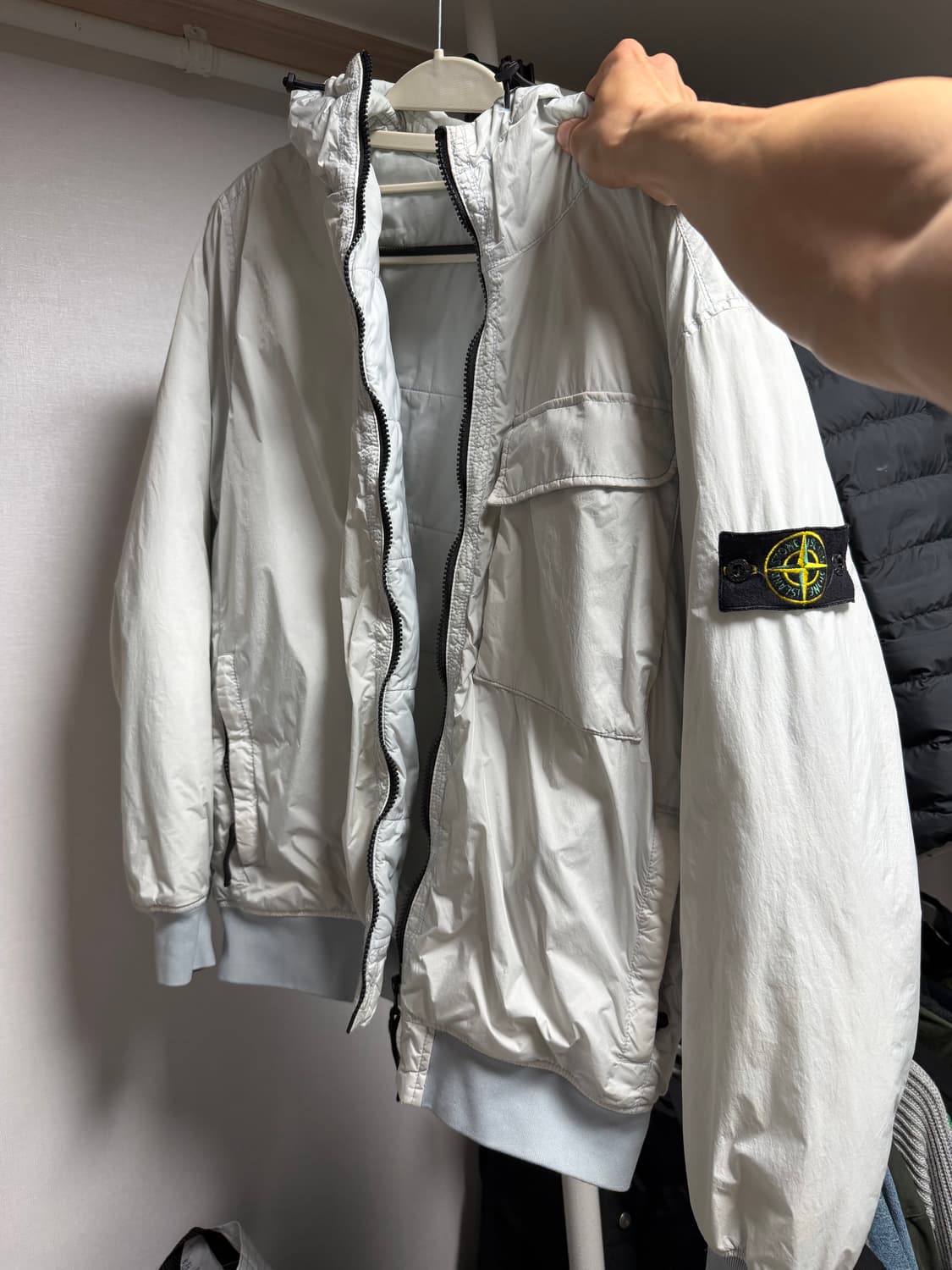 스톤아일랜드 크링클랩스 후드 자켓 M 상품이미지1