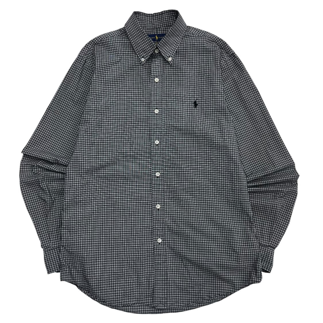 폴로 랄프로렌 블랙포니 블랙 체크 셔츠 M 상품이미지2