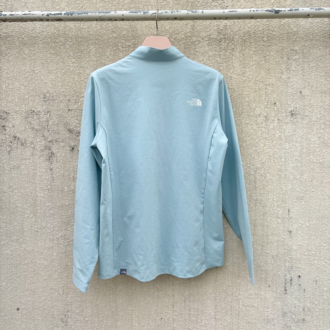 95)노스페이스 스카이블루 반집업 롱슬리브 상품이미지3