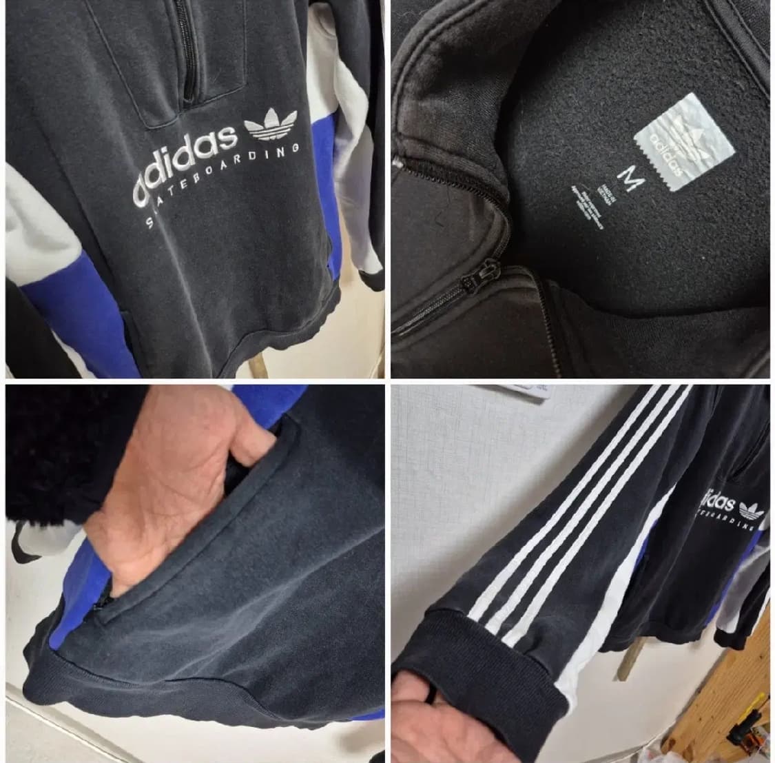 99000 아디다스 넥집업 맨투맨 M 겁나 핏좋고 예쁜옷 상품이미지4