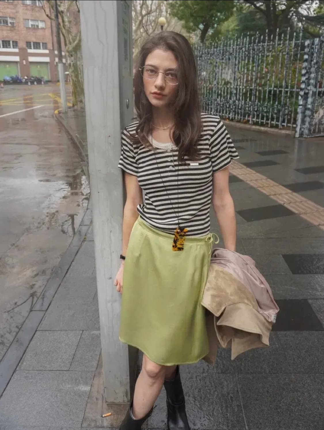 무드에디션 90‘s julia sk올리브 그린 상품이미지1