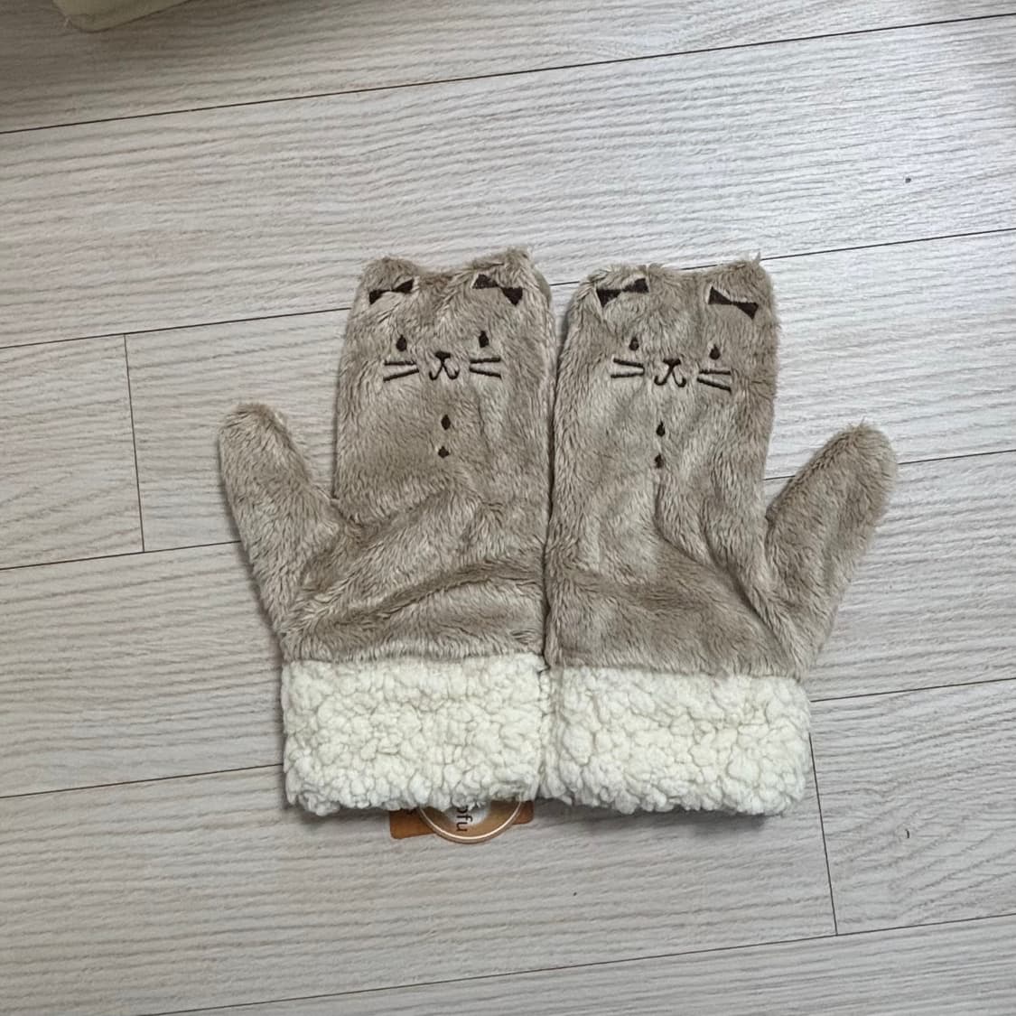 일본 빈티지 모리걸 하구미 고양이 장갑 상품이미지1