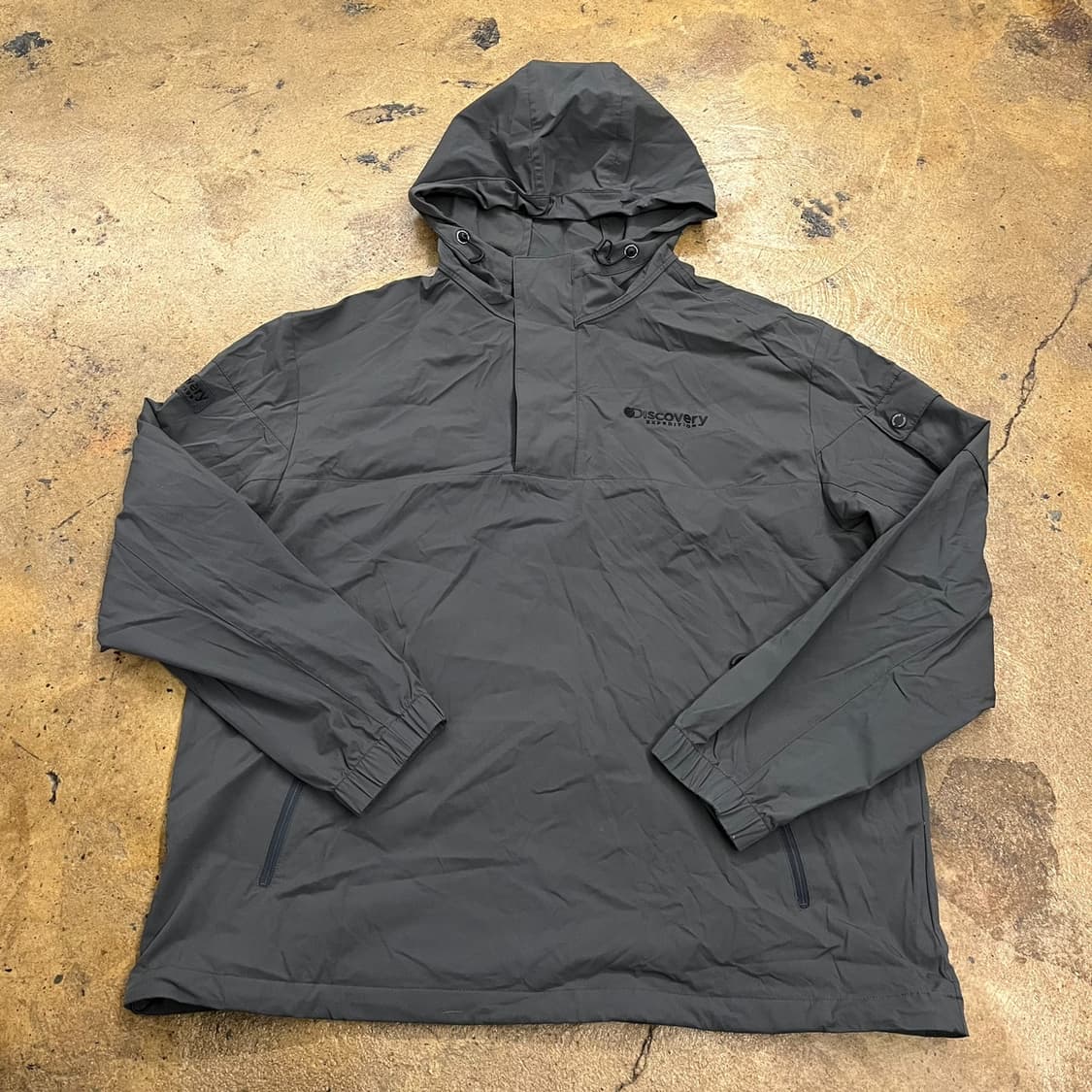 [정품/110] 디스커버리 아노락 후드 바람막이 블랙 b16 상품이미지2