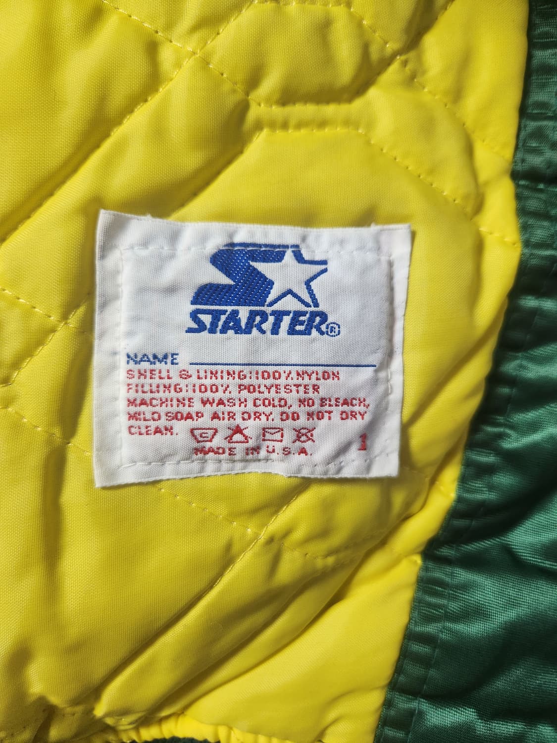 스타터 90s 빈티지 오클랜드 애슬레틱스 야구 바시티 자켓 상품이미지7