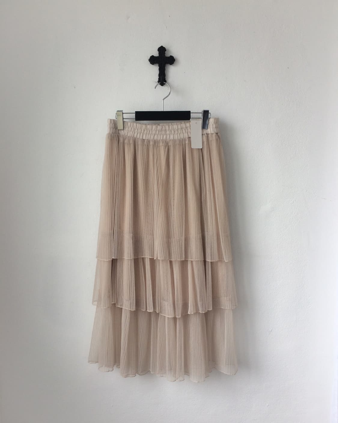 Pleats layer long skirt 상품이미지1