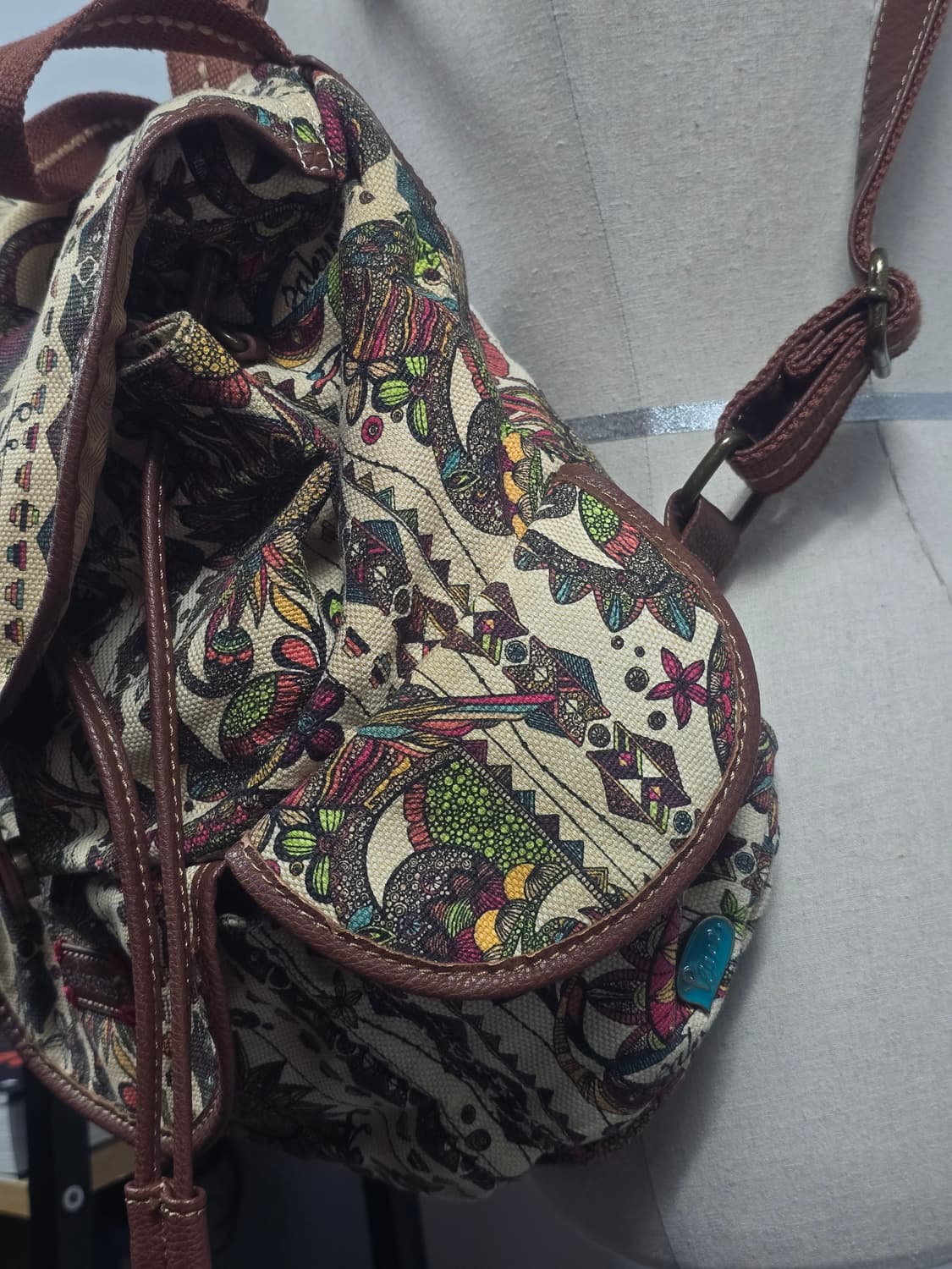 Sakroots oriental cloth leather backpack 상품이미지4